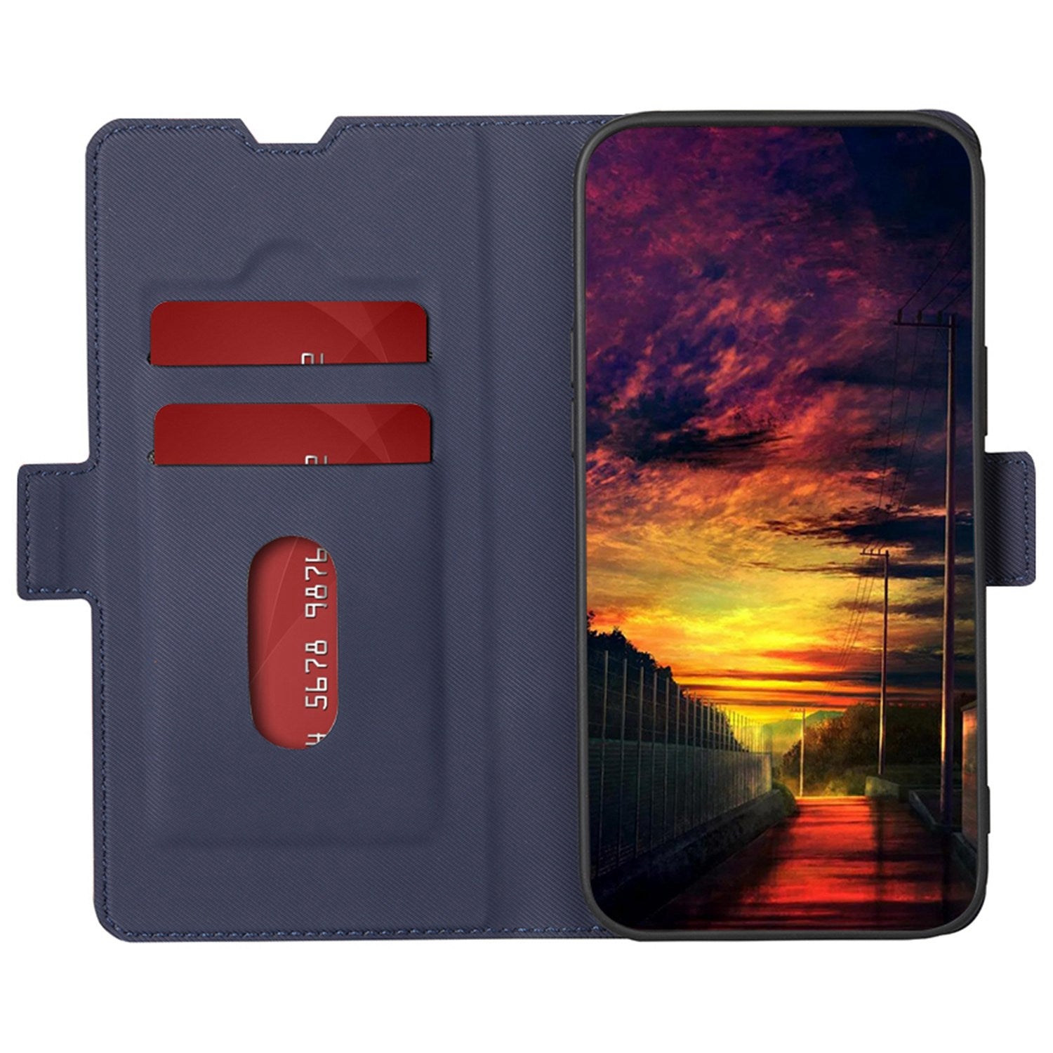 For vivo X90 Pro 5G Shockproof Phone Case PU Leather Dual Magnetic Clasp Twill Texture Stand Card Holder Cover For vivo X90 Pro 5G Shockproof Phone Case PU Leather Dual Magnetic Clasp Twill Texture Stand Card Holder Cover